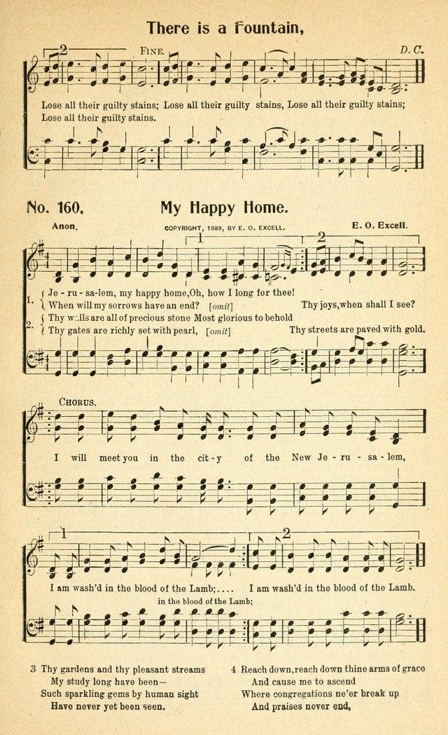 Glorious Hymns: with supplement page 166