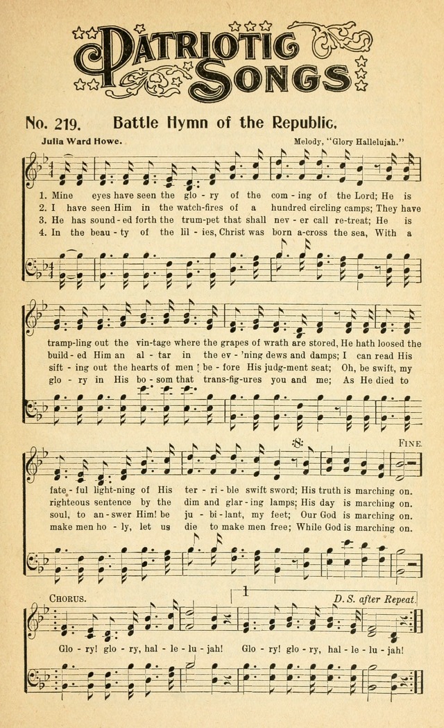 Glorious Hymns: with supplement page 190