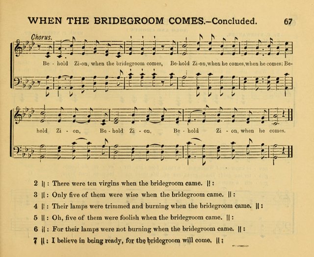 Golden Leaves: a collection of choice hymns and tunes adapted to Sabbath-schools, social meetings, Bible classes, &c. page 67