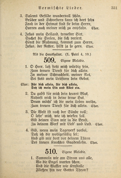 Gemeinschafts-Lieder. 7th ed. page 331