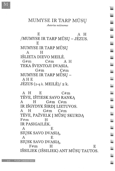 Giesmynas: Vilniaus Laisvųjų Krikščionių Bažnyčios page 114