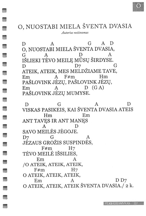 Giesmynas: Vilniaus Laisvųjų Krikščionių Bažnyčios page 127