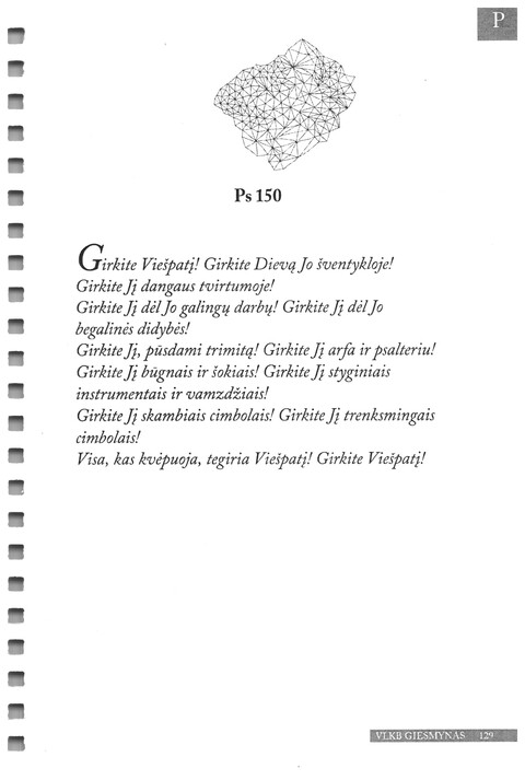 Giesmynas: Vilniaus Laisvųjų Krikščionių Bažnyčios page 129