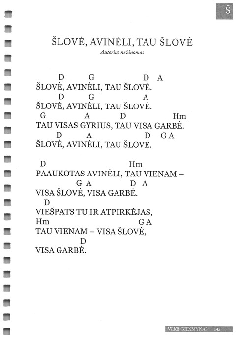 Giesmynas: Vilniaus Laisvųjų Krikščionių Bažnyčios page 143