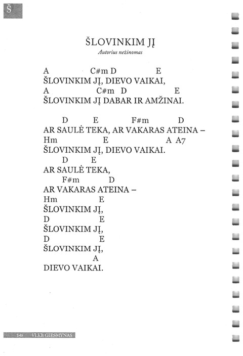 Giesmynas: Vilniaus Laisvųjų Krikščionių Bažnyčios page 148