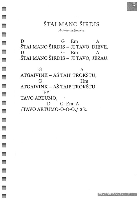 Giesmynas: Vilniaus Laisvųjų Krikščionių Bažnyčios page 153