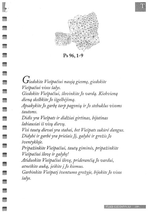 Giesmynas: Vilniaus Laisvųjų Krikščionių Bažnyčios page 189