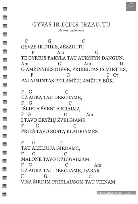 Giesmynas: Vilniaus Laisvųjų Krikščionių Bažnyčios page 61