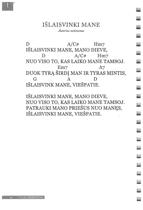 Giesmynas: Vilniaus Laisvųjų Krikščionių Bažnyčios page 66