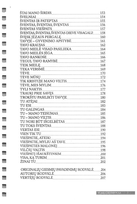 Giesmynas: Vilniaus Laisvųjų Krikščionių Bažnyčios page 7