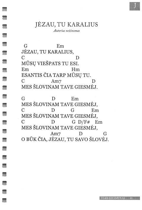 Giesmynas: Vilniaus Laisvųjų Krikščionių Bažnyčios page 81