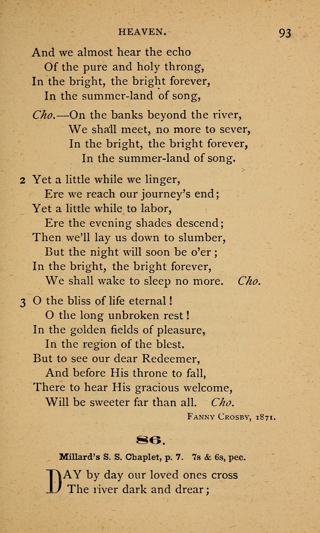 Gathered Leaves of Sunday School Song page 100