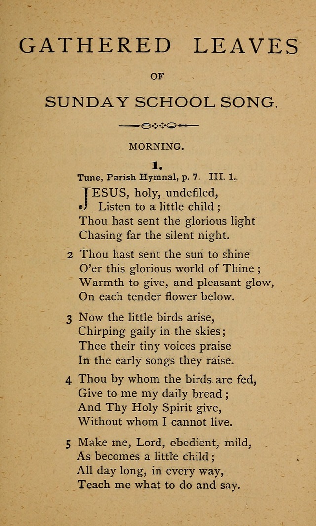 Gathered Leaves of Sunday School Song page 12