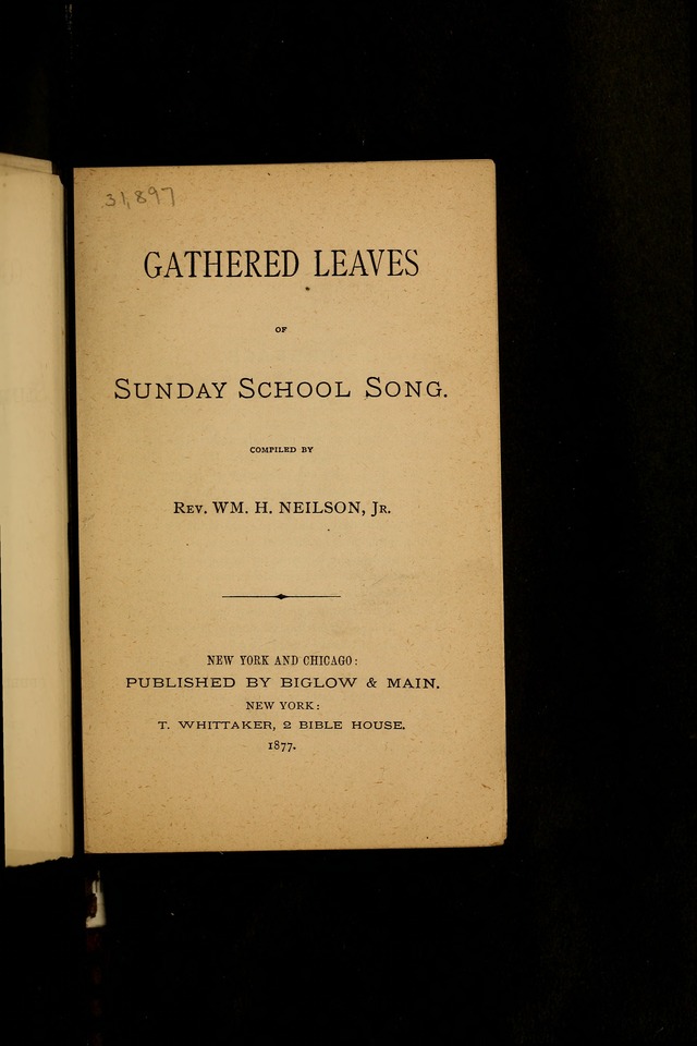 Gathered Leaves of Sunday School Song page 8