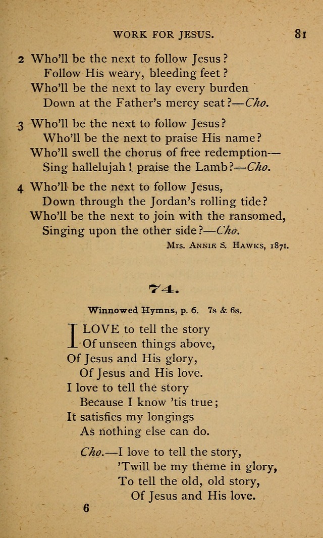 Gathered Leaves of Sunday School Song page 88