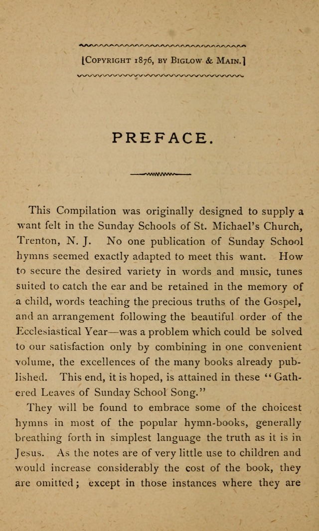 Gathered Leaves of Sunday School Song page 9
