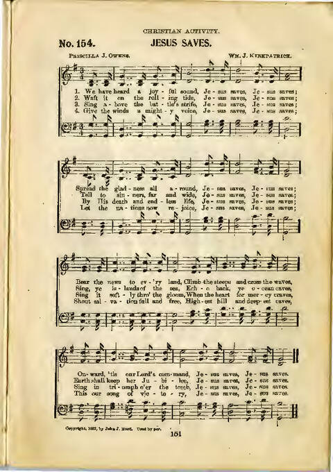Gospel Praise: a collection of new and old hymns and tunes for all occasions of Christian work and worship page 149