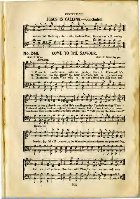 Gospel Praise: a collection of new and old hymns and tunes for all occasions of Christian work and worship page 239
