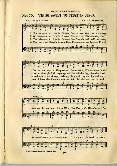 Gospel Praise: a collection of new and old hymns and tunes for all occasions of Christian work and worship page 55