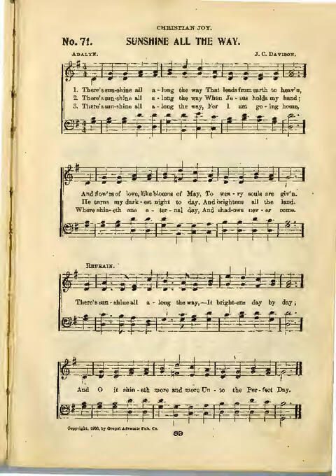 Gospel Praise: a collection of new and old hymns and tunes for all occasions of Christian work and worship page 67