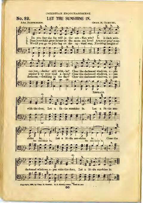Gospel Praise: a collection of new and old hymns and tunes for all occasions of Christian work and worship page 84