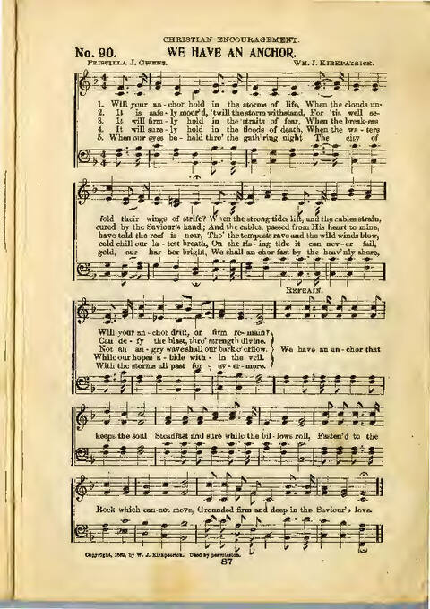 Gospel Praise: a collection of new and old hymns and tunes for all occasions of Christian work and worship page 85