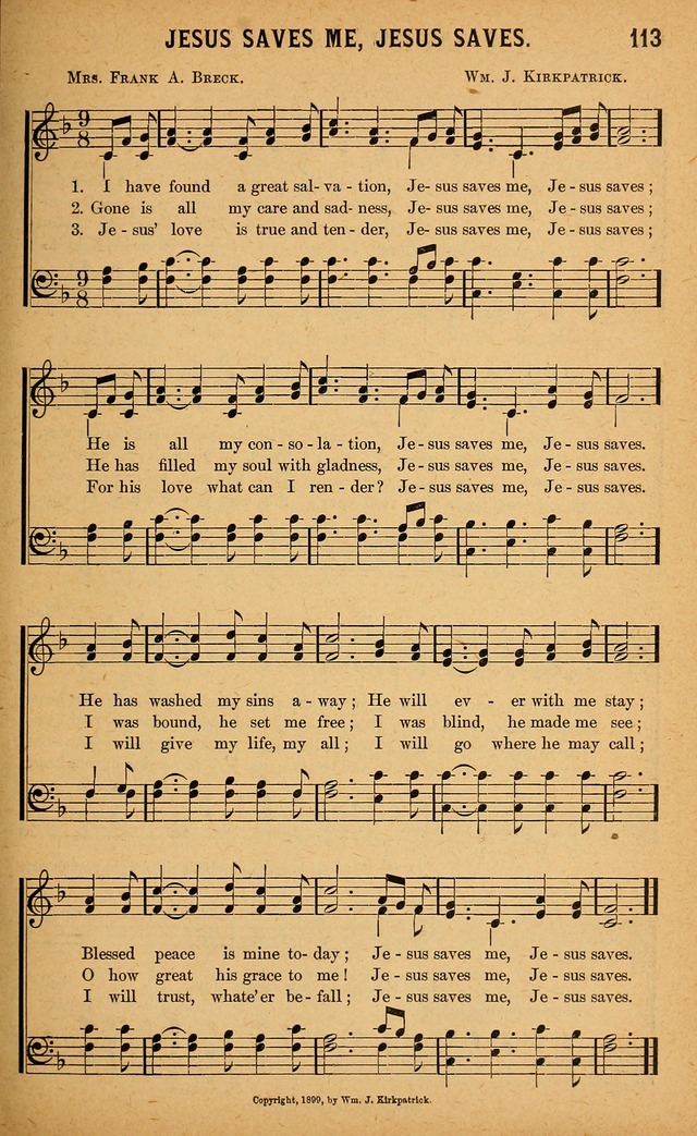 Gospel Praises: for use in meetings of Christian worship page 115