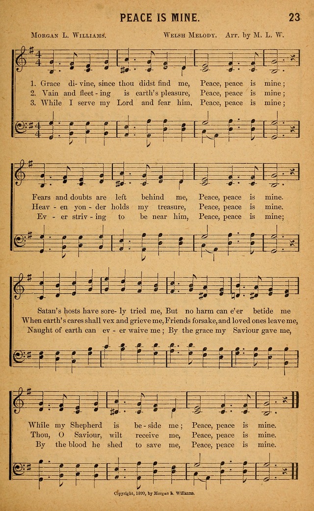 Gospel Praises: for use in meetings of Christian worship page 23