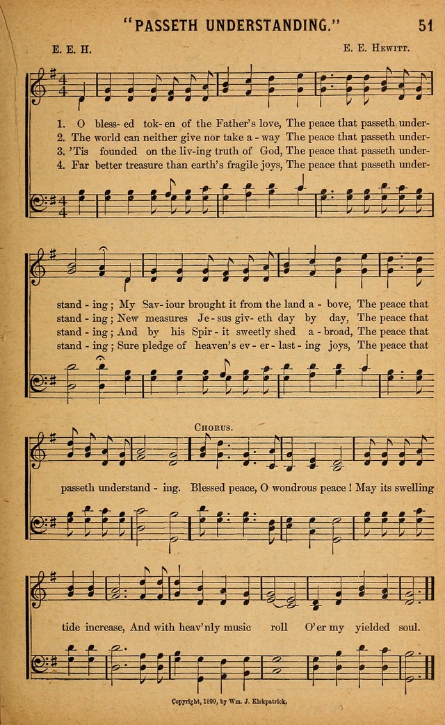 Gospel Praises: for use in meetings of Christian worship page 51