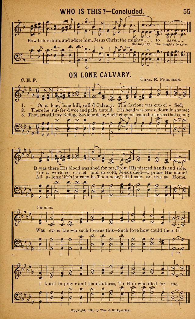 Gospel Praises: for use in meetings of Christian worship page 55