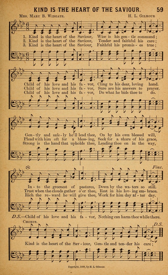 Gospel Praises: for use in meetings of Christian worship page 59