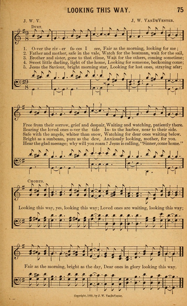 Gospel Praises: for use in meetings of Christian worship page 75