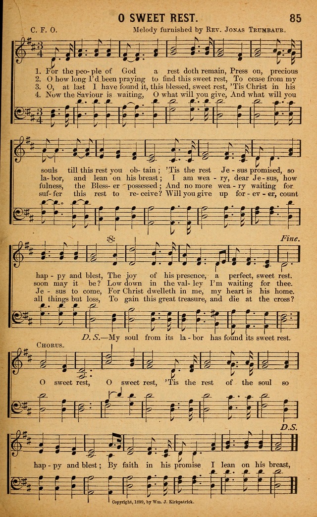 Gospel Praises: for use in meetings of Christian worship page 85