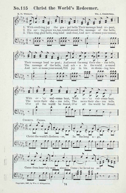 Glad Praises: a choice collection of church hymns, Sunday school songs, revival songs, children