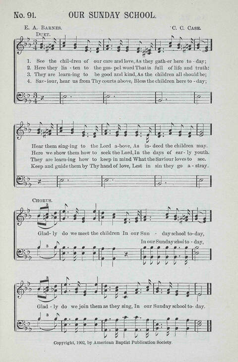 Glad Praises: a choice collection of church hymns, Sunday school songs, revival songs, children