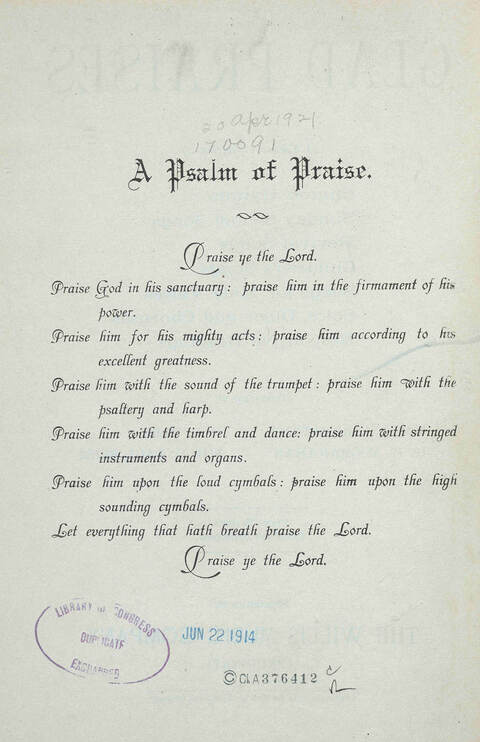 Glad Praises: a choice collection of church hymns, Sunday school songs, revival songs, children