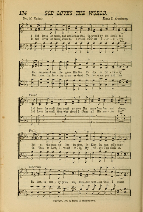 Golden Rays: a collection of new Gospel Songs for the Sunday-school and sanctuary page 134