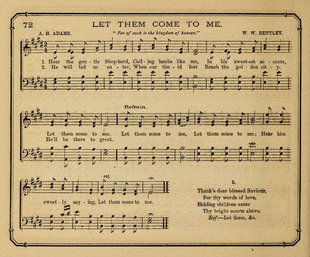 The Gospel Singer: for Sabbath schools, etc. page 72