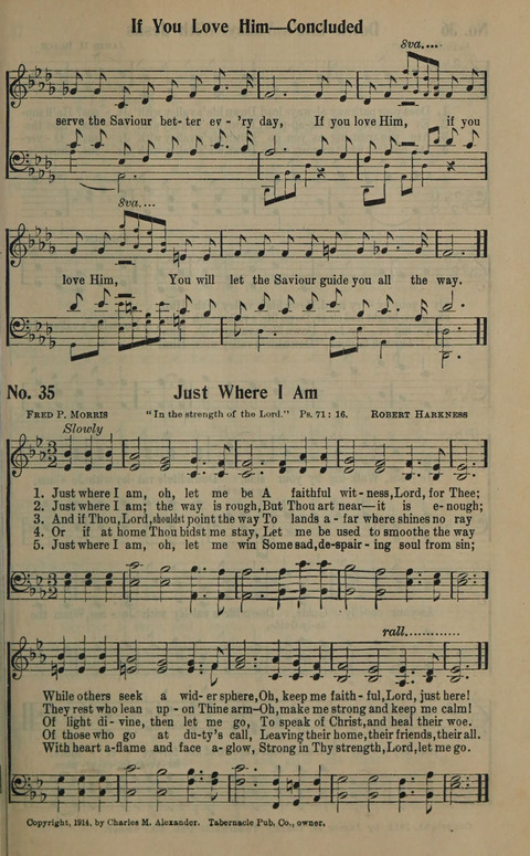 The Gospel in Song: as used in the Anderson Gospel Crusades page 39