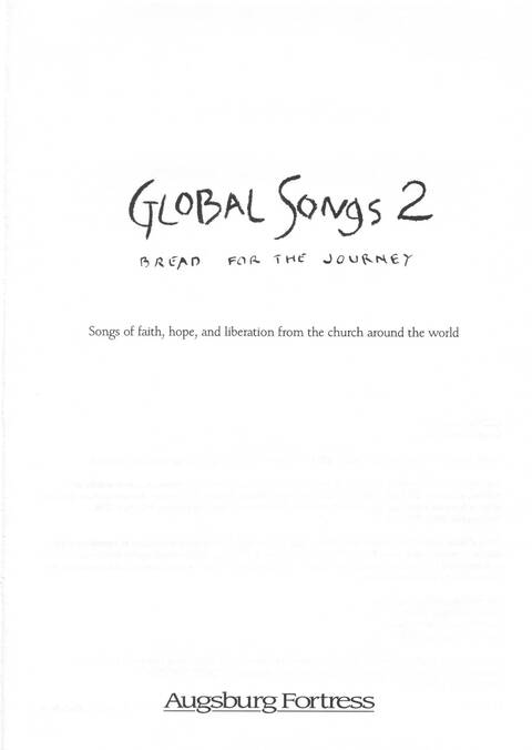Global Songs 2: songs of faith, hope, and liberation from the church aroundd the world page 1