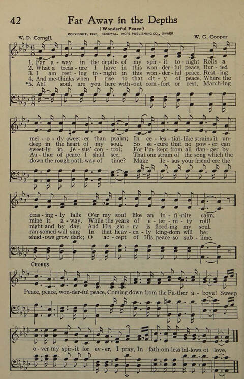 Great Songs of the Church. number two: a treasury of six hundred sacred songs suitable for all services of the church page 39