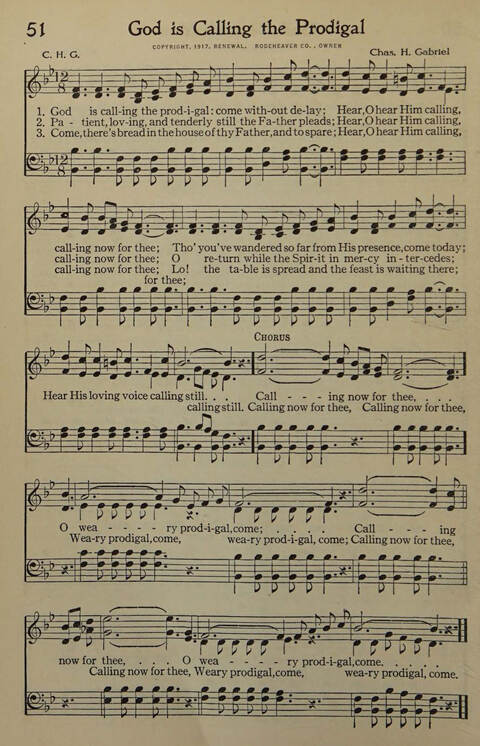 Great Songs of the Church. number two: a treasury of six hundred sacred songs suitable for all services of the church page 45