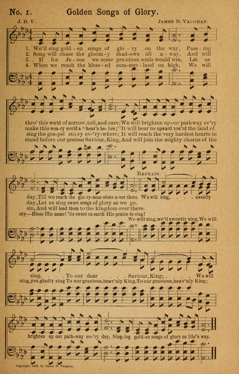 Golden Songs of Glory page 1