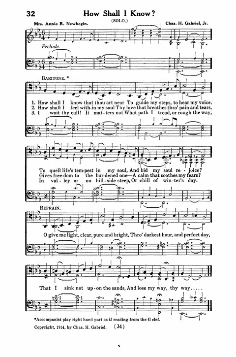 Gospel Songs for Men: a Collection of Quartets and Choruses for Male Voices page 32