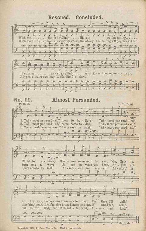 The Gospel in Song No. 2: the church, Sunday-school, the revival, young people