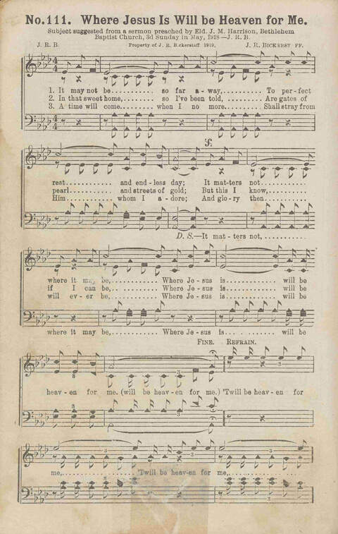 The Gospel in Song No. 2: the church, Sunday-school, the revival, young people