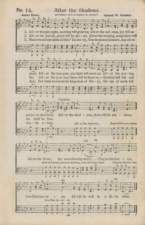 The Gospel in Song No. 2: the church, Sunday-school, the revival, young people