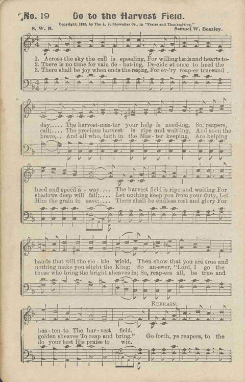 The Gospel in Song No. 2: the church, Sunday-school, the revival, young people