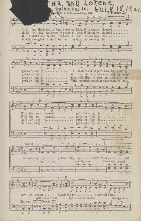 The Gospel in Song No. 2: the church, Sunday-school, the revival, young people