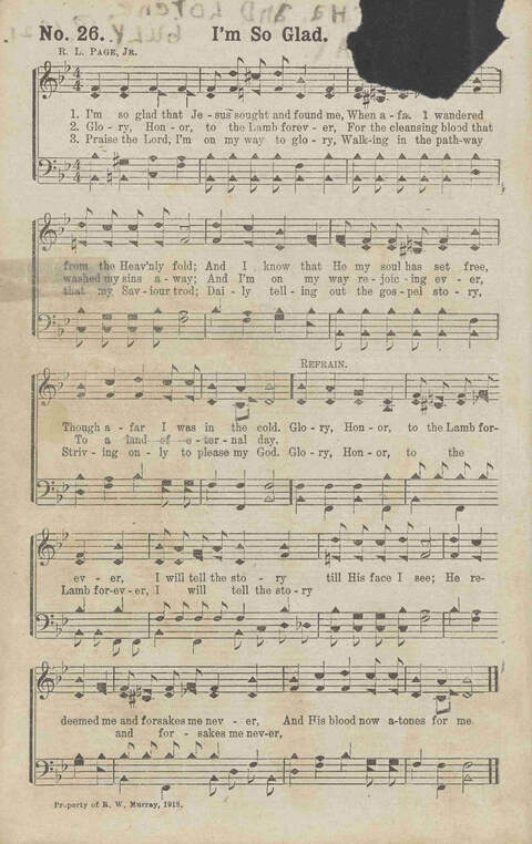 The Gospel in Song No. 2: the church, Sunday-school, the revival, young people